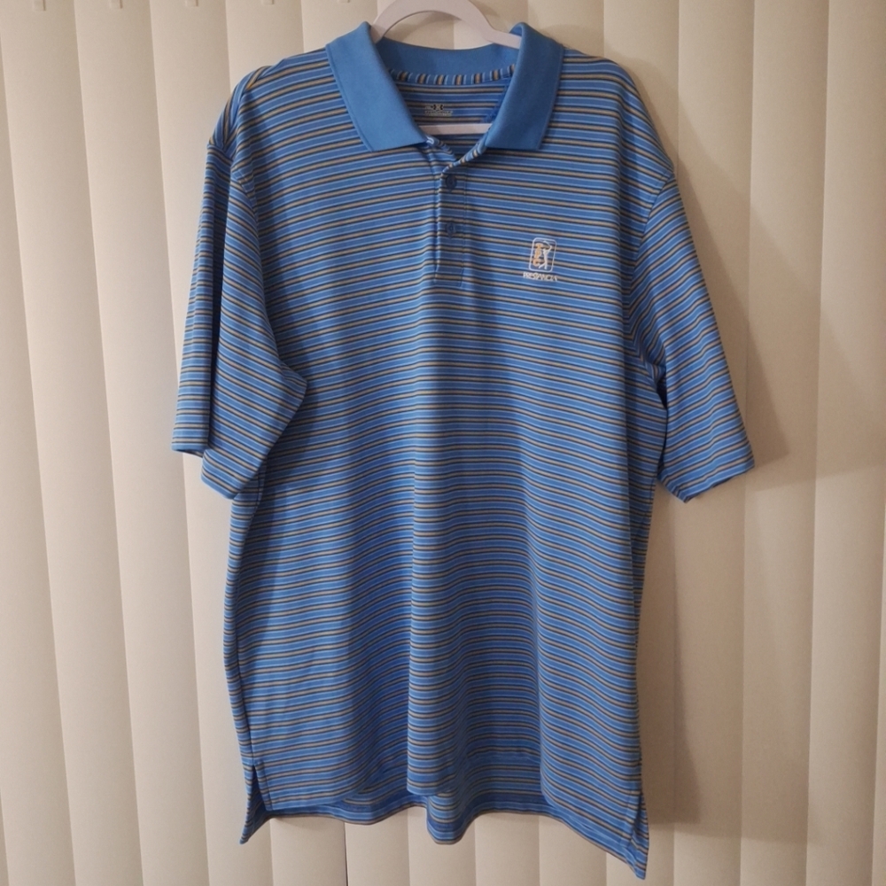 Under Armour TPC Prestancia Striped Polo Golf Shirt
